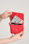 Zoozie Bags Cartera Mujer Mini Best Roja Piel PU